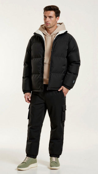 Cyrusteem - Warme Pufferjacke für Herren - Winter - Winterjacken - Braun - Müller Mode