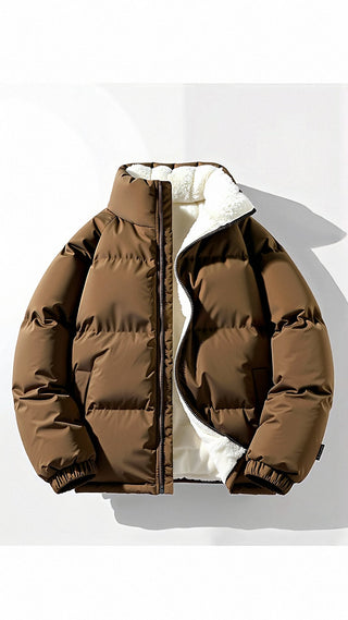 Cyrusteem - Warme Pufferjacke für Herren - Winter - Winterjacken - Braun - Müller Mode