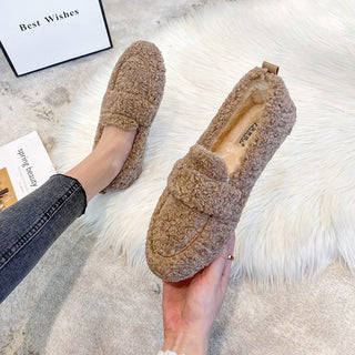 Dagny - Plüschpantoffeln Schuhe - Sandalen & Hausschuhe - Khaki - Müller Mode