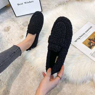 Dagny - Plüschpantoffeln Schuhe - Sandalen & Hausschuhe - Schwarz - Müller Mode