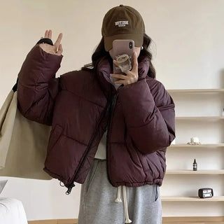 Dasha - Pufferjacke - Gekürzter Schnitt - Pufferjacken - Rot - Müller Mode