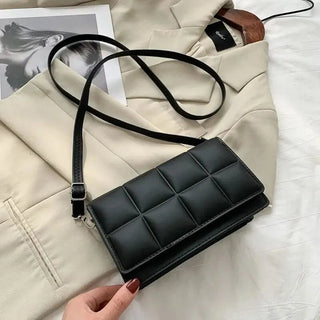 Delilah - Leder - Umhängetasche - Luxuriöser quadratischer Stil - Schultertaschen - Schwarz - Müller Mode