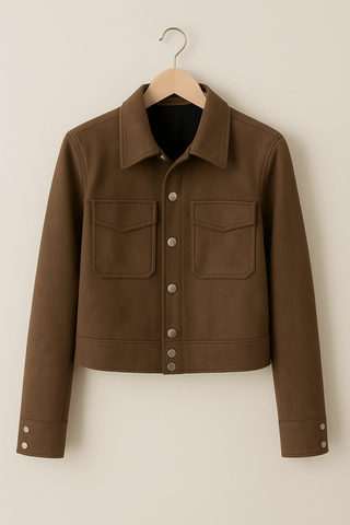 Desirée Kurzjacke mit Knöpfen - Leichte Jacken - Braun - Müller Mode