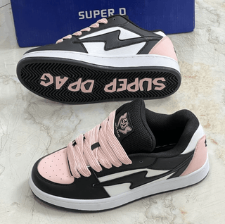 Devina - Freizeit - Sneakers - Ultraleichter Komfort - Sneakers - Rosa - Schwarz - Müller Mode