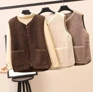Dione - Gemütliches Weste - Herbst Layering - Blazers - Khaki hell - Müller Mode