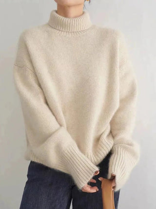 Dionella - Strickpullover - Rollkragen - Strickwaren - Beige - Müller Mode