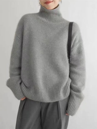 Dionella - Strickpullover - Rollkragen - Strickwaren - Grau - Müller Mode