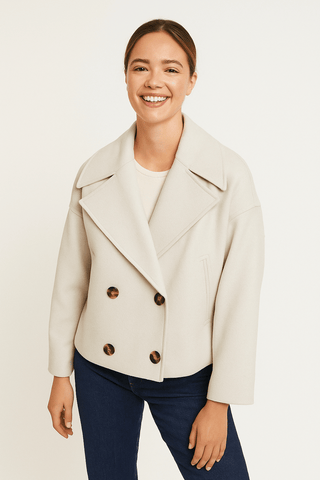 Dora jacke mit doppelreihiger Knopfleiste - Jacken - Beige - Müller Mode