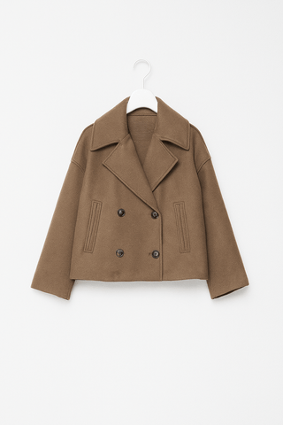 Dora jacke mit doppelreihiger Knopfleiste - Jacken - Braun - Müller Mode