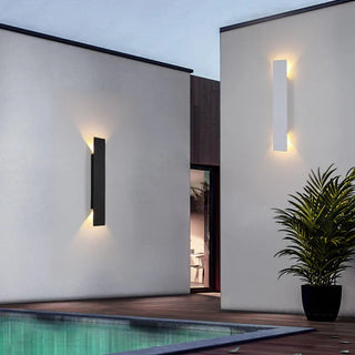 DoubGlow - Moderne Außenwandlampe - Außenbeleuchtung - Weiß - Müller Mode
