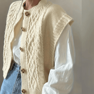 Eileen - Strickweste - Strickwaren - Beige - Müller Mode