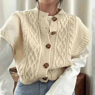 Eileen - Strickweste - Strickwaren - Beige - Müller Mode