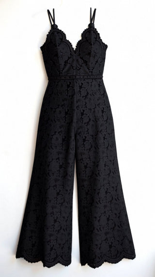 Eleonora - Boho Jumpsuit - Verstellbare Träger - Jumpsuits - Schwarz - Müller Mode