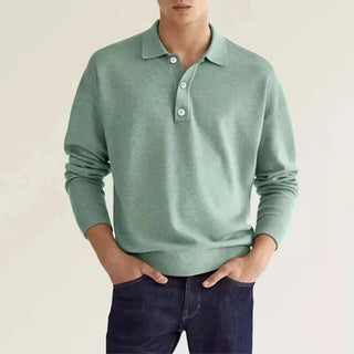 Elias - Poloshirt - Lange Ärmel - Polos - Grün - Müller Mode