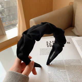 Elise Haarreif mit gedrehtem Stoffdesign - Haarschmuck - Schwarz - Müller Mode