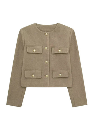 Elsie - Klassischer Tweed - Blazer - Herbstmode - Blazers - Grün - Müller Mode