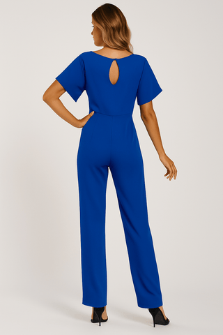 Elva Krawatten - Gürtel - Overall - Jumpsuits - Blau - Müller Mode