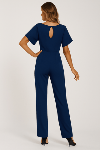 Elva Krawatten - Gürtel - Overall - Jumpsuits - Dunkelblau - Müller Mode