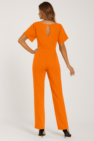 Elva Krawatten - Gürtel - Overall - Jumpsuits - Orange - Müller Mode