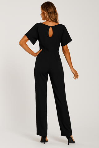 Elva Krawatten - Gürtel - Overall - Jumpsuits - Schwarz - Müller Mode