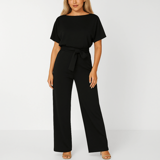 Elva Krawatten - Gürtel - Overall - Jumpsuits - Schwarz - Müller Mode
