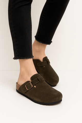Enrico Schnallenclogs - Sandalen & Hausschuhe - Dunkelbraun - Müller Mode