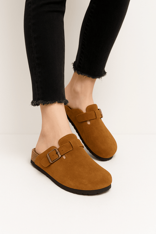 Enrico Schnallenclogs - Sandalen & Hausschuhe - Grau - Müller Mode