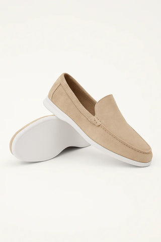 Ernstjan Loafers weiße Sohle Wildleder - Loafers - Biege - Müller Mode