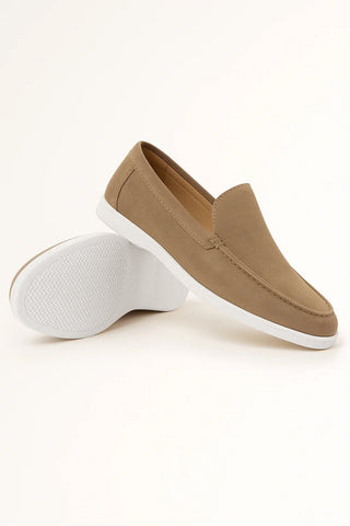 Ernstjan Loafers weiße Sohle Wildleder - Loafers - Braun - Müller Mode