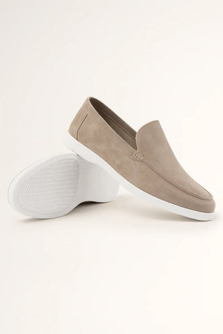 Ernstjan Loafers weiße Sohle Wildleder - Loafers - Hellbraun - Müller Mode