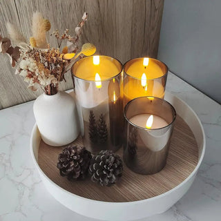 EternalCandle - Flammenlose Kerze - Tischlampe - Grau - Müller Mode
