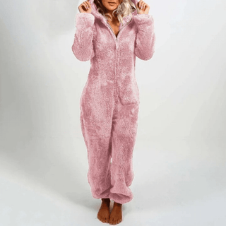 Eudora - Flauschiger Winter - Jumpsuit - Jumpsuits - Hellrosa - Müller Mode