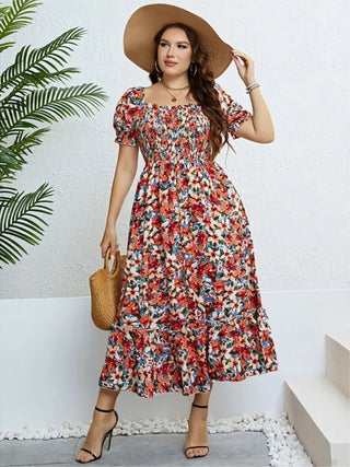 Evelina - Plus Size Kleid - Sommer Boho - Kleider - Mehrfarbig - Müller Mode