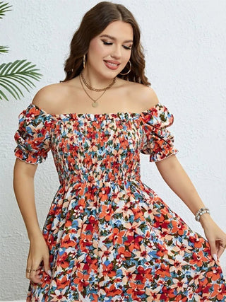 Evelina - Plus Size Kleid - Sommer Boho - Kleider - Mehrfarbig - Müller Mode