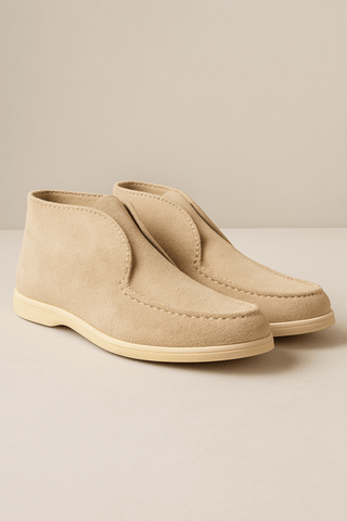 Fabianus Knöchel - Loafer aus Wildleder - Loafers - Beige - Müller Mode