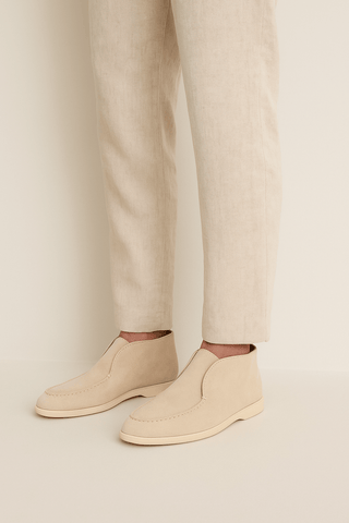 Fabianus Knöchel - Loafer aus Wildleder - Loafers - Beige - Müller Mode