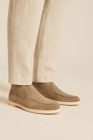 Fabianus Knöchel - Loafer aus Wildleder - Loafers - Braun - Müller Mode