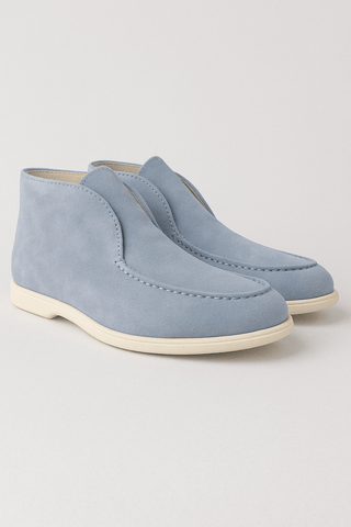 Fabianus Knöchel - Loafer aus Wildleder - Loafers - Himmelblau - Müller Mode