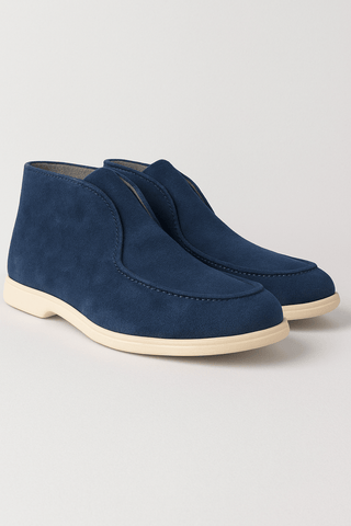 Fabianus Knöchel - Loafer aus Wildleder - Loafers - Marineblau - Müller Mode