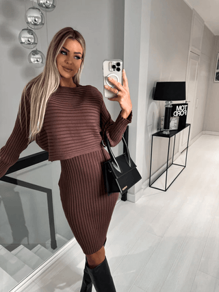 Fanny - Ärmelloses Kleid - Gratis Pullover - Kleider - Rot - Müller Mode