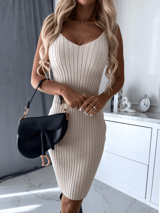 Fanny - Ärmelloses Kleid - Gratis Pullover - Kleider - Weiß - Müller Mode