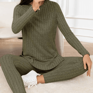 Fanny - Zweiteiliges Set für Frauen - Sets - Armeegrün - Müller Mode