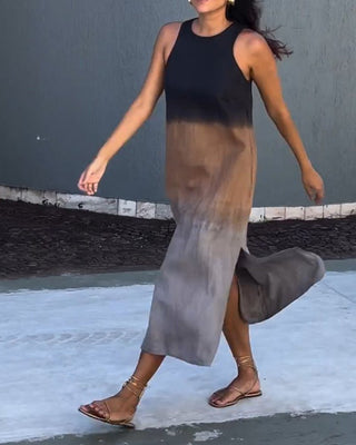 Fenja - Kleid - Farbverlauf - Ärmellos - Kleider - Grau - Müller Mode