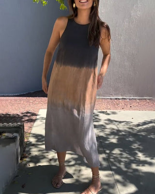 Fenja - Kleid - Farbverlauf - Ärmellos - Kleider - Grau - Müller Mode