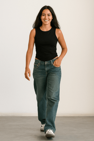 Fenna Jeans Schlaghose High Waist - Hosen - Hellblau - Müller Mode