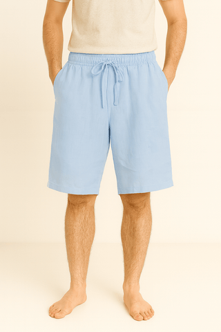 Ferdinand Kniehohe Shorts mit Elastikbund - Shorts - Blau - Müller Mode