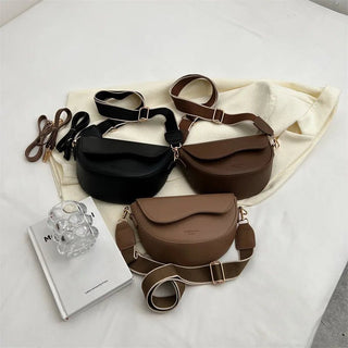 Fiona - Satteltasche aus Leder - Magnetklappe - Schultertaschen - Schwarz - Müller Mode