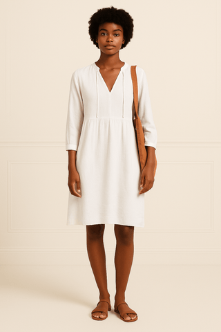 Franca Lockeres Hemdkleid - Kleider - Grün - Müller Mode