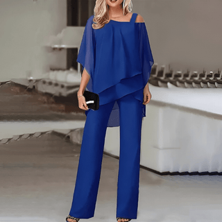 Franca - Set - Schulterfrei - Sets - Blau - Müller Mode