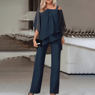 Franca - Set - Schulterfrei - Sets - Marineblau - Müller Mode